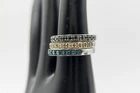 49ctw Black, Blue & Champagne Diamond Silver Band Rings set, Size 5