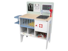Playtive 2-in1 Baby Klinik und Tierarzt Holzspielzeug Rollenspiel Doktor Set