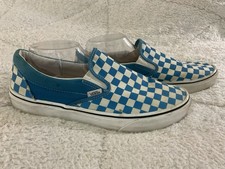 Vans Classic Slip-On Checkerboard Blue White ...