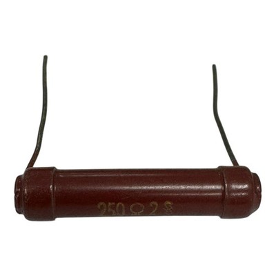 Siemens Power Wirewound Carbon Resistor 250Ohm 250R 2% 1W 30,5x6,75mm