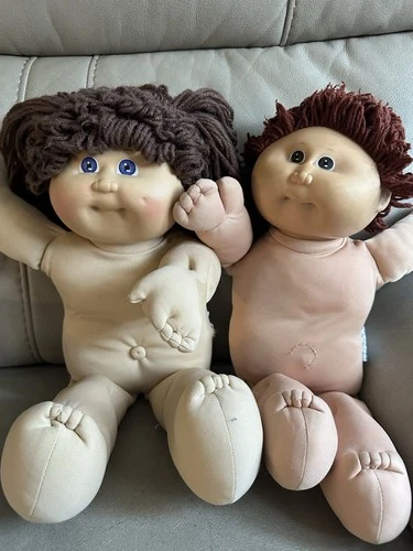 Two Cabbage Patch Dolls 1978/1985, Boy and Girl