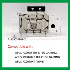 Granzon GPU Wasserblock für ASUS TUF-RX9070-O16G-GAMING Video Card A-AS9070TUF-X