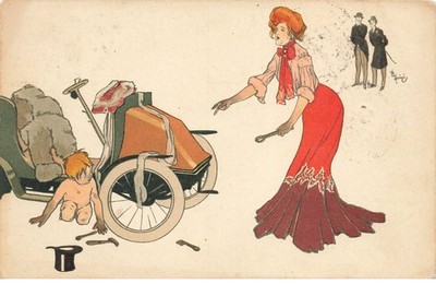 ILLUSTRATOR #SAN47021 POPINI KIND ENGEL REPARIERT EIN AUTO TACOT