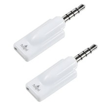 2PCS Headphone Jack Adapter, TypeC Female to 3.5mm Male Audio Cable White