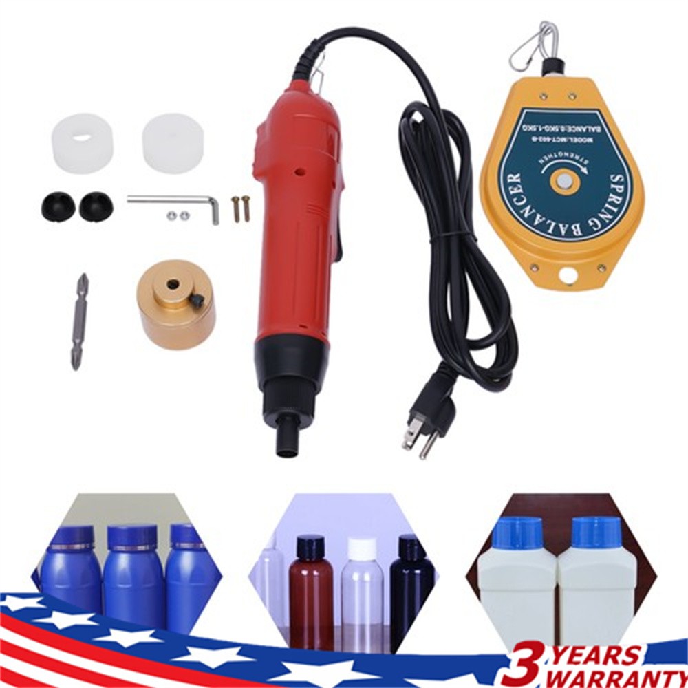 Electric Bottle Capping Machine Manual Screw Capper Cap Sealing Tool 10-30mm