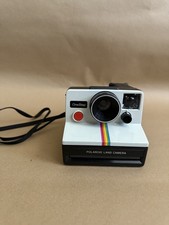 Vintage Polaroid One Step Land Camera Rainbow Stripe Untested w/ 3 flash bars