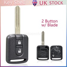 For 2006-2015 Nissan Navara D40M Qashqai J10 Remote Key Fob Case Shell 2 Button