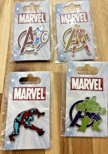 4 X DISNEY MARVEL PINS NIP