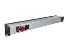 8-Port Power Strip, 1U Rack Mount PDU,with Overload Protector LED Switchs, Al...