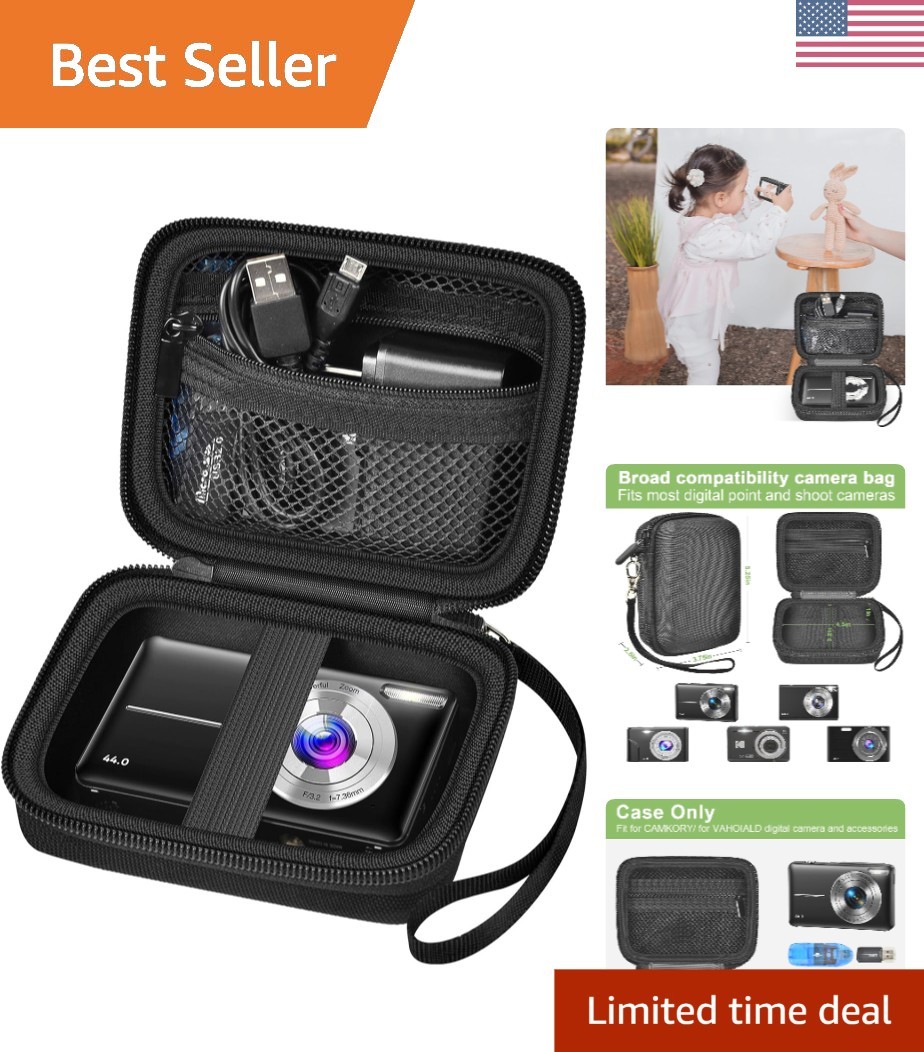 Secure and Stylish Camera Case with Shoulder Strap - Perfect