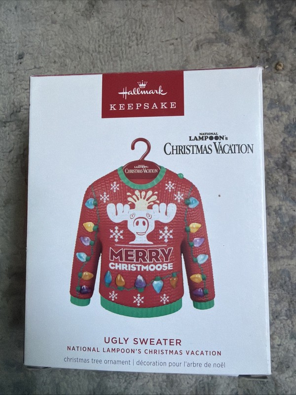 Hallmark 2024 UGLY SWEATER Christmas Vacation Lampoon MAGIC Ornament