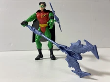 Batman Knight Force Ninjas Side Strike Robin Figure, Incomplete, Loose, Ex Cond