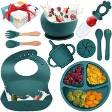 Silicone Baby Feeding Set   10 Pcs Baby Led Weaning Supplies Self Feeding Ki...