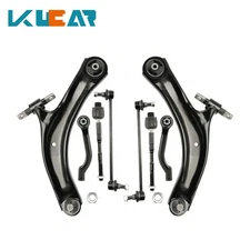 Kucar 8Pcs Front Lower Control Arms Tie Rod End Kit for 2008-2013 Nissan Rogue