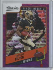 Reggie Bush 2021 Panini Classics Purple Prizm Timeless Tributes #42/50