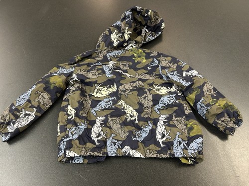 epic threads boys blue green grey dinosaur long sleeve zip up jacket Sz 5 Z1 - Picture 4 of 4