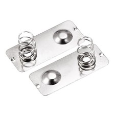 Battery Spring Plate AA Battery Spring Contact Nickel Plate 28mmx12mm 10 Pcs
