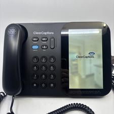 ClearCaptions  Blue  Telephone Hearing Impaired Amplified Captioning Phone EUC 