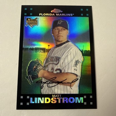 Matt Lindstrom 2007 Topps Chrome Refractor RC #314 Florida Marlins Rookie Card