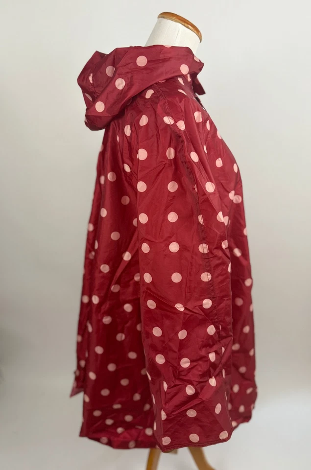 Poncho Reisenthel Rojo Lunares Embalable Capa de Lluvia Poncho de Lluvia Plegable Talla Única Foto 2 de 2