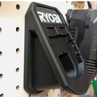 Battery Wall Mount for Ryobi One+ – Compact Pegboard Organizer