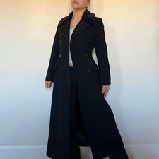 Jones New York Women  s Ellen Tracy Double Brested Wool Alpaca Coat Black Gift