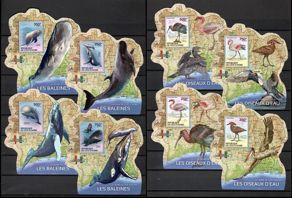 FAUNA of Ivory Coast 2014, animals - collection 96 souvenir sheets MNH #CNA427 - Image 3 of 4