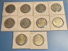LOT OF 10 MORGAN 90% SILVER DOLLARS No Reserve US Coins 🔥AU-BU🔥(L624)
