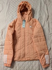 Adidas Itavic Hooded Jacket In Peach, Size XS, New With Tags