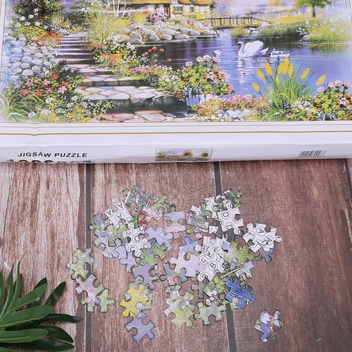 Puzzle Fiori Colorati Per Adulti - 1000 Pezzi, 70x50 Cm, Con Poster - Sfida Floreale Primaverile - 3