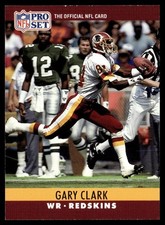 1990 Pro Set Gary Clark Washington Redskins #321