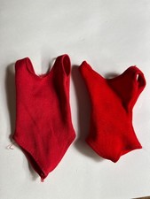 barbie vintage original swimsuit red good condition two in set