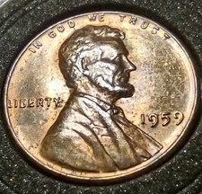 1959 P Lincoln Memorial Cent Proof-Like Doubled Die