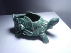 NICE McCoy Green Turtle Water Lilies Planter Vintage 50s Mid Century Ceramic 9"