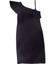 Ralph Lauren Womens Embellished Cold Shoulder Dress, Purple, 2