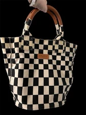 Ubuntu Life Kuba Black and Natural Go-to-Tote Bag $130 Retail