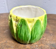 Corn On The Cob Ceramic Trinket Jar Toothpick Holder Made in Japan 3”w x 2.5”h