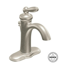 MOEN Brantford Single-Hole Bathroom Faucet in Brushed Nickel 6600BN