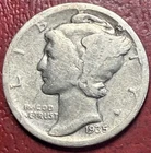 1935-S Mercury Dime. Better Grade. Free Shipping
