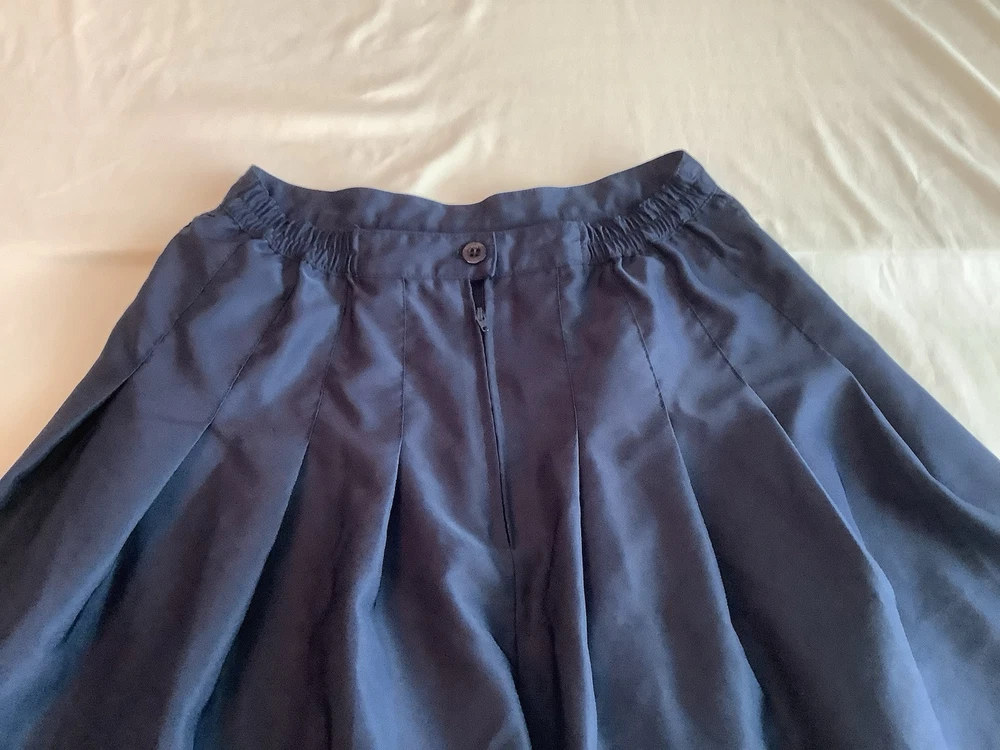 Wilson Navy Blue Pleated Tennis Skirt Size 25 Stretch Waist Comfort Fit