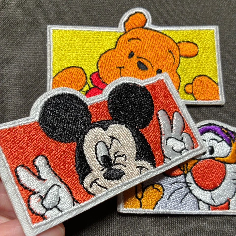 Lot of 3 Self Adhesive Stick-On Patches Mickey Mouse Winnie the Pooh Tigger - Image 2 of 4