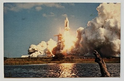 Space Shuttle Columbia Launch STS-2 1981 NASA Kennedy Space Center Postcard