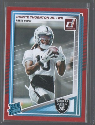2025 Donruss #349 Dont e Thornton Jr. Press Proofs Red