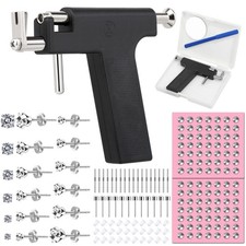 Professional Ear Piercing Gun Kit, Reusable Piercing Gun with Stainless Steel...