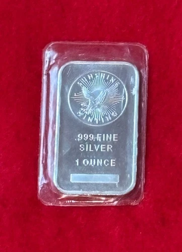 1 Troy Ounce Sunshine Mint Silver Bar – Sealed .999 Fine Silver