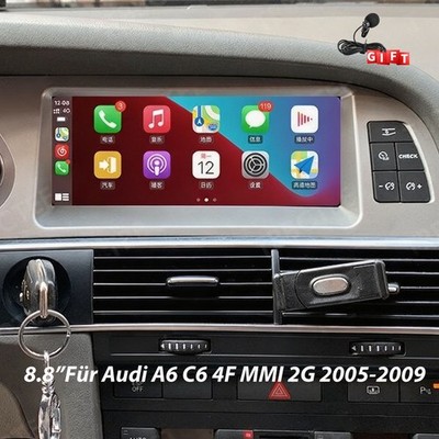DAB+ Für Audi A6 C6 4F MMI 2G 2005-2009 Android 15 Autoradio Carplay 6+128G DSP