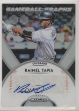 2019 Panini Prizm Game Ball Graphs Raimel Tapia #GB-RT Auto e6p