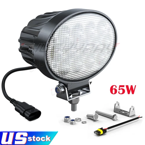 65W Oval LED Arbeitsleuchte Traktor Lampe für Deere 7020-7030 8020-8030 60Serie - Bild 1 von 9