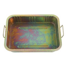 Galvanized Oil Drip Tray Pan Professional Metal Drain Container Universal Au FIS