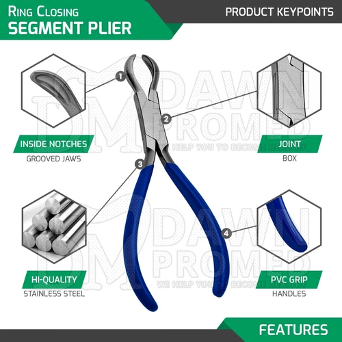 Ring Closing Segment Plier 6" For Hoops Heavy Big Gauges Body Piercing Tool image 3